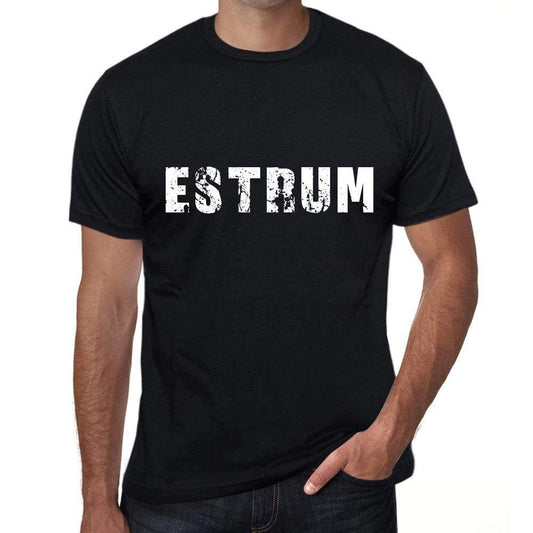 Estrum Mens Vintage T Shirt Black Birthday Gift 00554 - Black / Xs - Casual