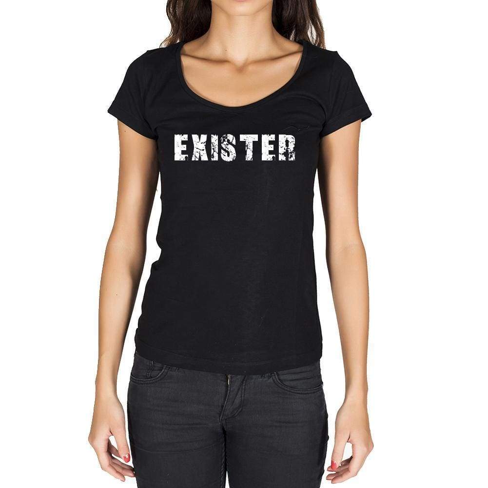 Exister French Dictionary Womens Short Sleeve Round Neck T-Shirt 00010 - Casual
