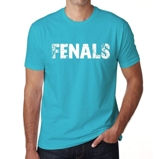 Fenals Mens Short Sleeve Round Neck T-Shirt - Blue / S - Casual