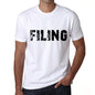 Filing Mens T Shirt White Birthday Gift 00552 - White / Xs - Casual