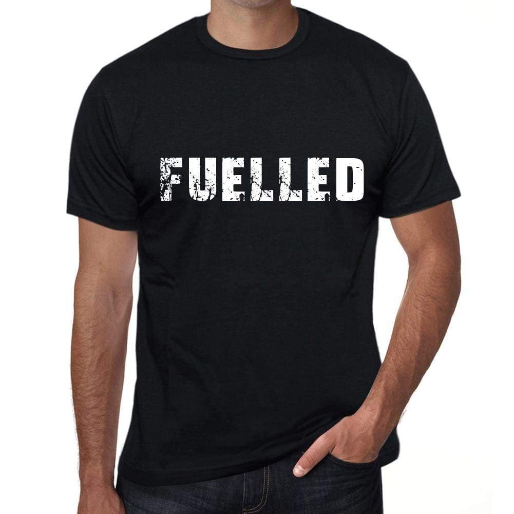 fuelled Mens Vintage T shirt Black Birthday Gift 00555 - Ultrabasic