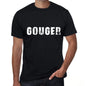gouger Mens Vintage T shirt Black Birthday Gift 00554 - Ultrabasic