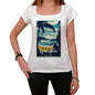 Grayton Pura Vida Beach Name White Womens Short Sleeve Round Neck T-Shirt 00297 - White / Xs - Casual