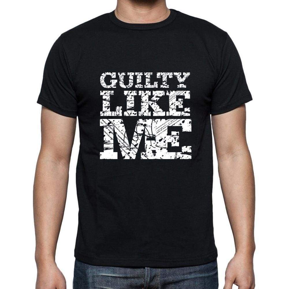 'GUILTY Like me, black, <span>Men's</span> <span><span>Short Sleeve</span></span> <span>Round Neck</span> T-shirt 00055 - ULTRABASIC