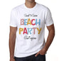 Guitagican, Beach Party, White, <span>Men's</span> <span><span>Short Sleeve</span></span> <span>Round Neck</span> T-shirt 00279 - ULTRABASIC
