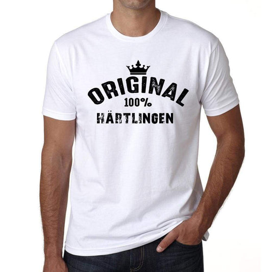Härtlingen 100% German City White Mens Short Sleeve Round Neck T-Shirt 00001 - Casual