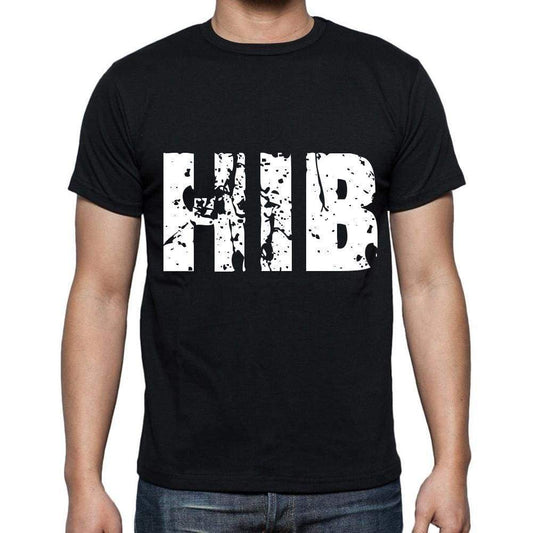 Hib Men T Shirts Short Sleeve T Shirts Men Tee Shirts For Men Cotton Black 3 Letters - Casual