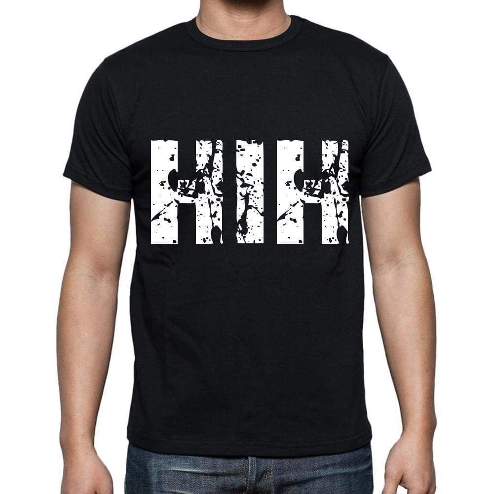 Hih Men T Shirts Short Sleeve T Shirts Men Tee Shirts For Men Cotton Black 3 Letters - Casual