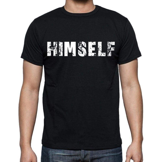 Himself Mens Short Sleeve Round Neck T-Shirt Black T-Shirt En
