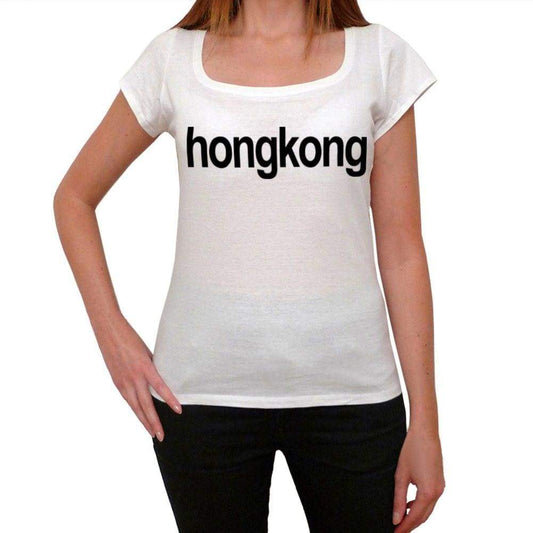 Hong Kong Womens Short Sleeve Scoop Neck Tee 00057