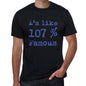 Im Like 100% Black Mens Short Sleeve Round Neck T-Shirt Gift T-Shirt 00325 - Black / S - Casual