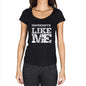 Impressive Like Me Black Womens Short Sleeve Round Neck T-Shirt - Black / Xs - Casual