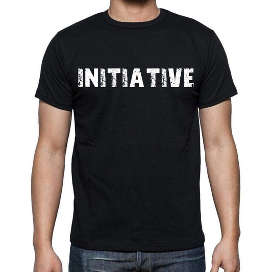 Initiative Mens Short Sleeve Round Neck T-Shirt Black T-Shirt En
