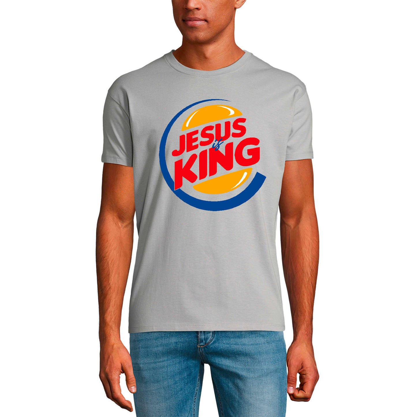 T-shirt ULTRABASIC pour hommes Jésus est roi - Chemise religieuse chrétienne biblique