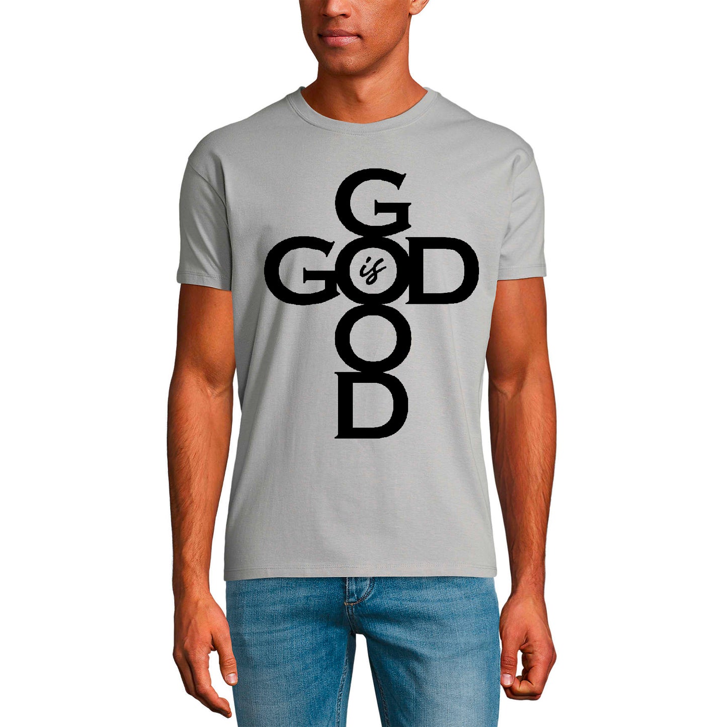ULTRABASIC Herren-T-Shirt „Guter Gott – Jesus Christus, Bibel, religiöses Hemd“.