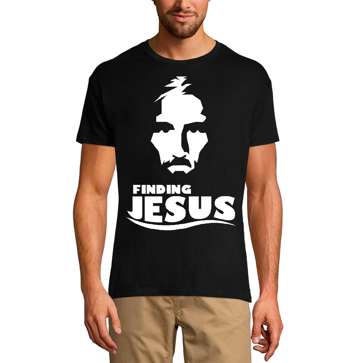 T-shirt religieux ULTRABASIC pour hommes Trouver Jésus - Chemise de foi Bible Christ