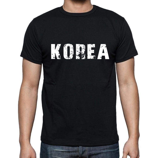 Korea Mens Short Sleeve Round Neck T-Shirt - Casual