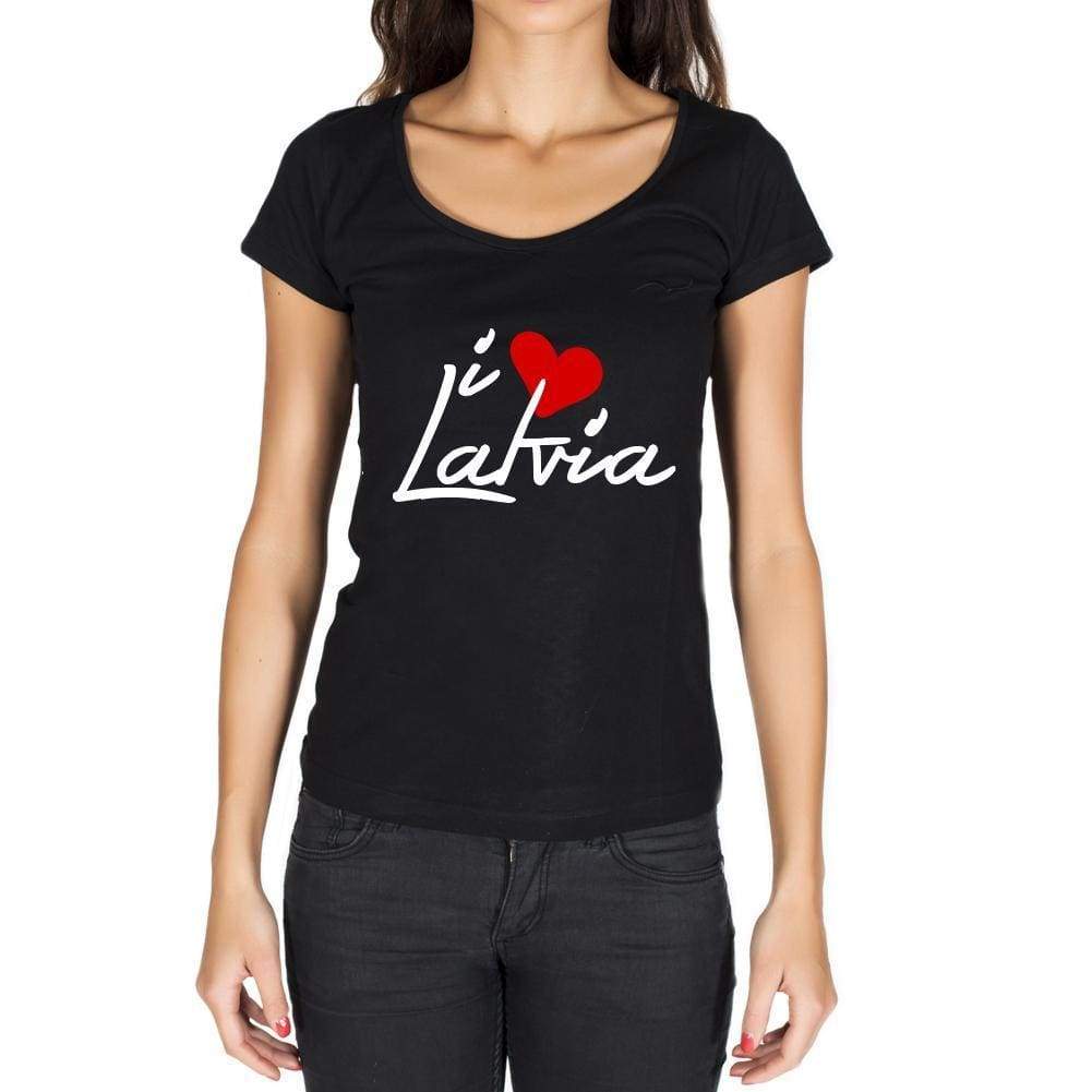 Latvia Womens Short Sleeve Round Neck T-Shirt - Casual