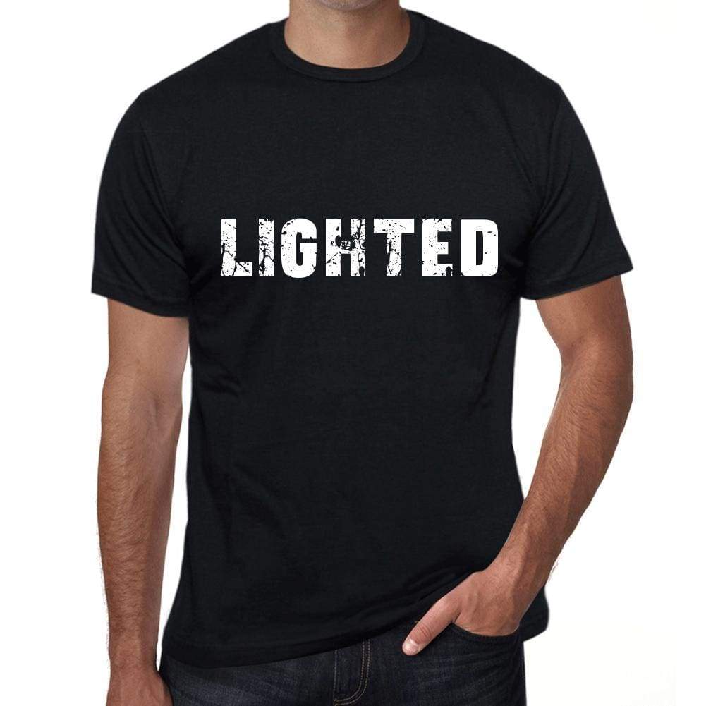 Lighted Mens T Shirt Black Birthday Gift 00555 - Black / Xs - Casual