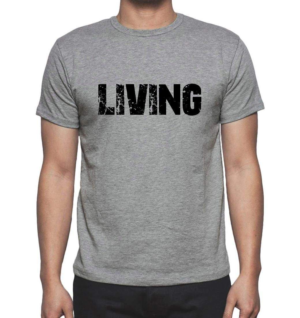 Living Grey Mens Short Sleeve Round Neck T-Shirt 00018 - Grey / S - Casual