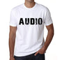 Mens Tee Shirt Vintage T Shirt Audio X-Small White 00561 - White / Xs - Casual