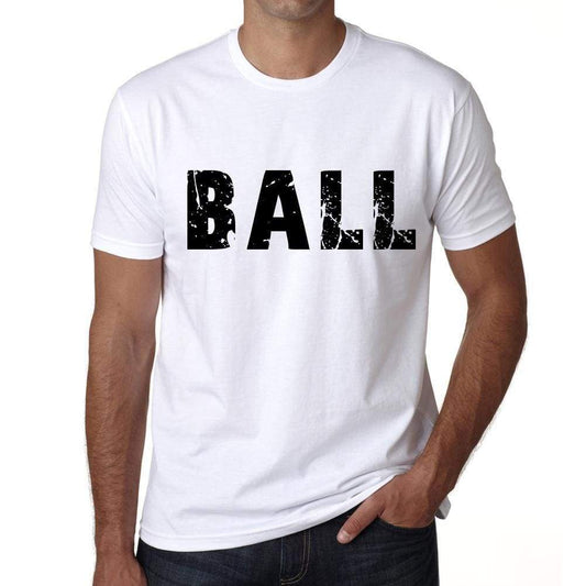 Mens Tee Shirt Vintage T Shirt Ball X-Small White 00560 - White / Xs - Casual
