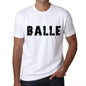 Mens Tee Shirt Vintage T Shirt Balle X-Small White 00561 - White / Xs - Casual