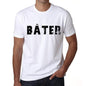 Mens Tee Shirt Vintage T Shirt Bâter X-Small White 00561 - White / Xs - Casual