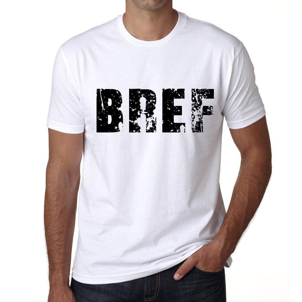 Mens Tee Shirt Vintage T Shirt Bref X-Small White 00560 - White / Xs - Casual