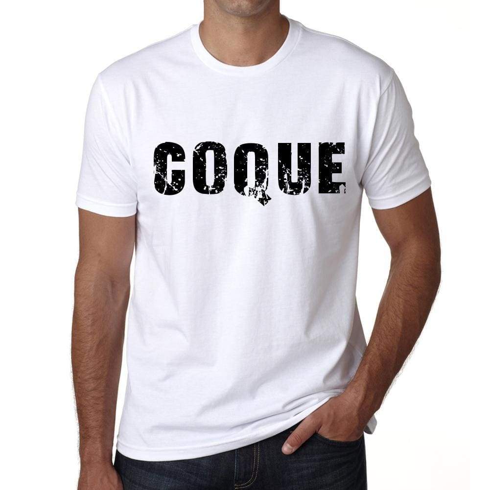 Mens Tee Shirt Vintage T Shirt Coque X-Small White 00561 - White / Xs - Casual