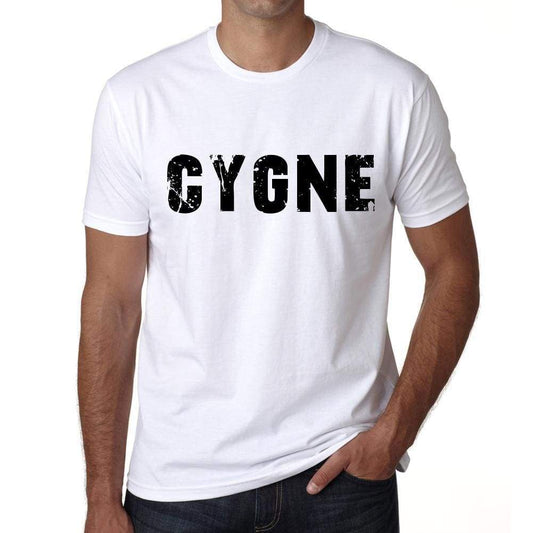 Mens Tee Shirt Vintage T Shirt Cygne X-Small White 00561 - White / Xs - Casual