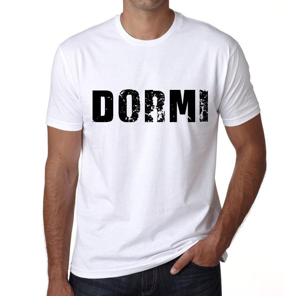 Mens Tee Shirt Vintage T Shirt Dormi X-Small White 00561 - White / Xs - Casual