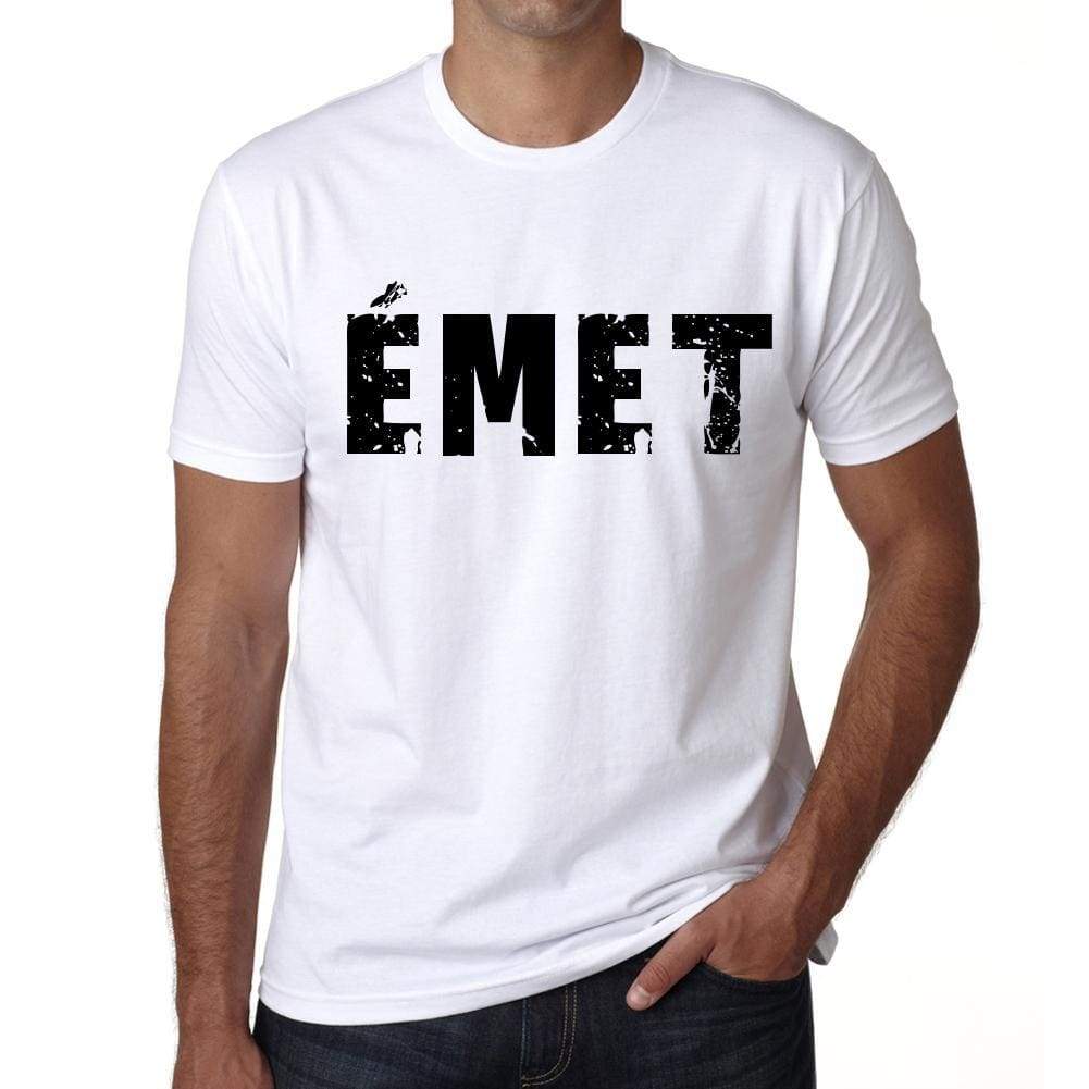 Mens Tee Shirt Vintage T Shirt Èmet X-Small White 00560 - White / Xs - Casual