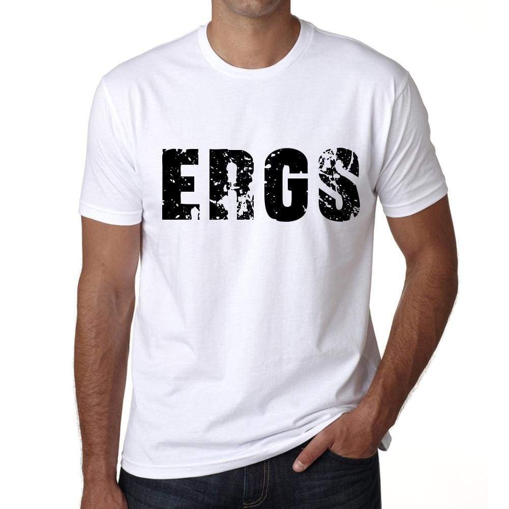 Mens Tee Shirt Vintage T Shirt Ergs X-Small White 00560 - White / Xs - Casual