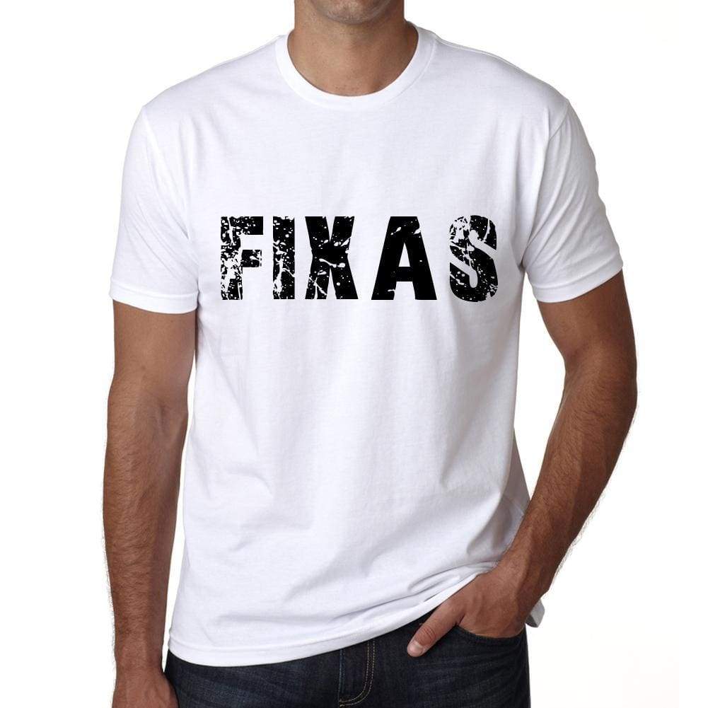 Mens Tee Shirt Vintage T Shirt Fixas X-Small White 00561 - White / Xs - Casual