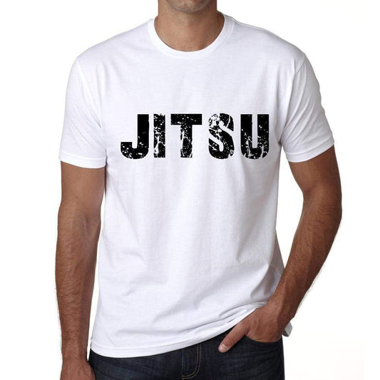 Mens Tee Shirt Vintage T Shirt Jitsu X-Small White 00561 - White / Xs - Casual