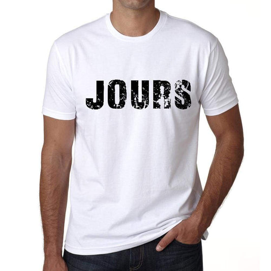 Mens Tee Shirt Vintage T Shirt Jours X-Small White 00561 - White / Xs - Casual