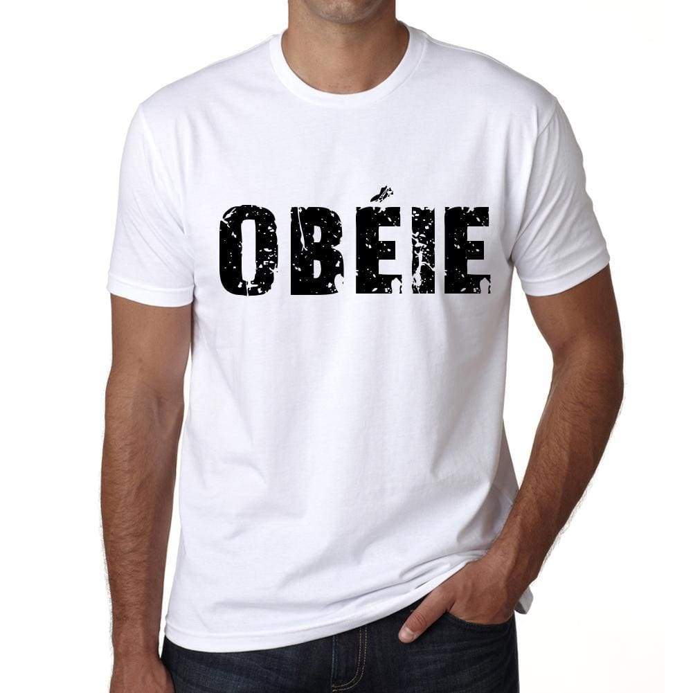 Mens Tee Shirt Vintage T Shirt Obéie X-Small White - White / Xs - Casual