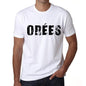 Mens Tee Shirt Vintage T Shirt Orées X-Small White - White / Xs - Casual