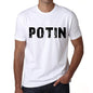 Mens Tee Shirt Vintage T Shirt Potin X-Small White - White / Xs - Casual