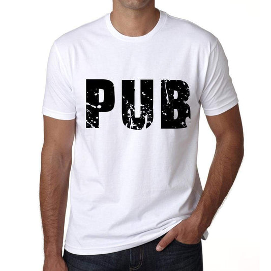 Mens Tee Shirt Vintage T Shirt Pub X-Small White 00559 - White / Xs - Casual