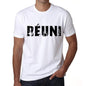 Mens Tee Shirt Vintage T Shirt Réuni X-Small White - White / Xs - Casual