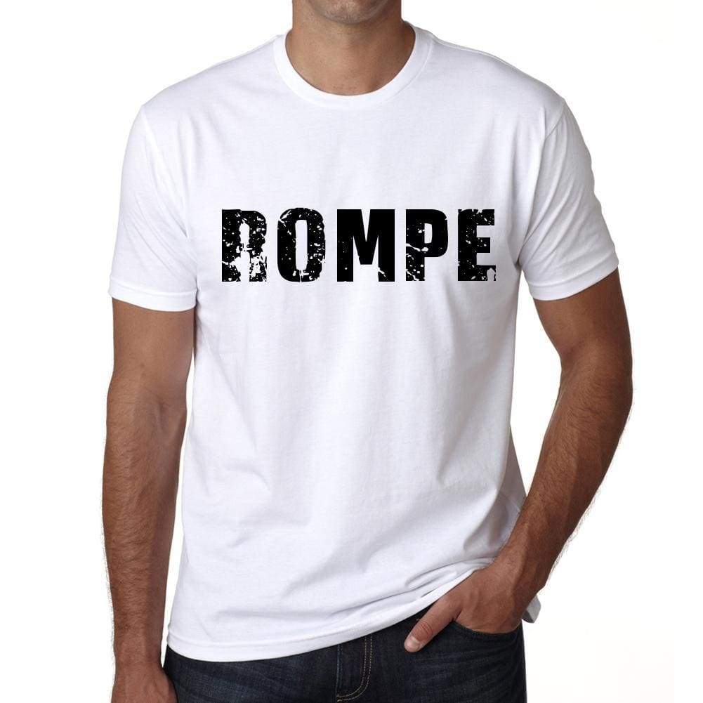 Mens Tee Shirt Vintage T Shirt Rompe X-Small White - White / Xs - Casual