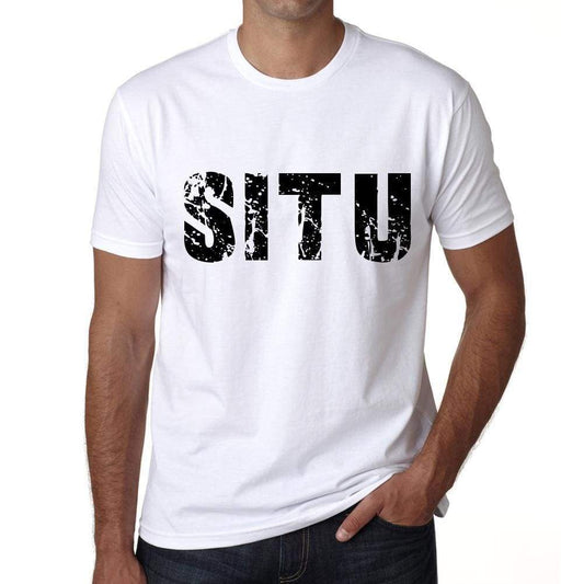 Mens Tee Shirt Vintage T Shirt Situ X-Small White 00560 - White / Xs - Casual