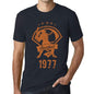 Mens Vintage Tee Shirt Graphic T Shirt Baseball Since 1977 Navy - Navy / Xs / Cotton - T-Shirt
