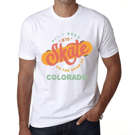 Mens Vintage Tee Shirt Graphic T Shirt Colorado White - White / Xs / Cotton - T-Shirt