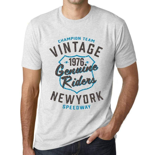 Mens Vintage Tee Shirt Graphic T Shirt Genuine Riders 1976 Vintage White - Vintage White / Xs / Cotton - T-Shirt