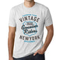 Mens Vintage Tee Shirt Graphic T Shirt Genuine Riders 2030 Vintage White - Vintage White / Xs / Cotton - T-Shirt