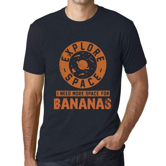 Mens Vintage Tee Shirt Graphic T Shirt I Need More Space For Bananas Navy - Navy / Xs / Cotton - T-Shirt