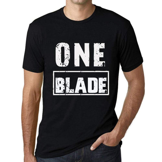 Mens Vintage Tee Shirt Graphic T Shirt One Blade Deep Black - Deep Black / Xs / Cotton - T-Shirt